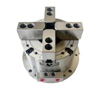 Presión de aire de mandril vertical de alta precisión, centro de mecanizado de 6 pulgadas, 8 pulgadas y 10 pulgadas, orificio pasante(8 inch 4 jaw through hole 52mm)