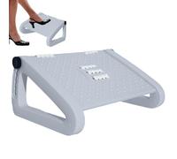 Presión del pie para debajo del escritorio: reposapiés, reposapiés con masaje rodante y 6 parámetros de altura | Reposapiés ergonómico para mujeres y caballeros, reposapiés para subbebió