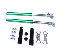Presión gas del amortiguador Eje Trasero Kit Placa Conexión Superior E Inferior Amortiguador Horquilla Delantera 550 Mm Para Minimotos, Ciclomotores Motocross 2 Tiempos 49 Cc.(Green Set B)
