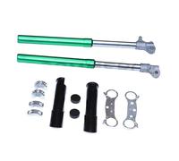 Presión gas del amortiguador Eje Trasero Kit Placa Conexión Superior E Inferior Amortiguador Horquilla Delantera 550 Mm Para Minimotos, Ciclomotores Motocross 2 Tiempos 49 Cc.(Green Set A)