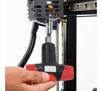 Presion - Llave dinamométrica con mango en T de 0.8 Nm/2.5 Nm para boquilla con enchufes intercambiables de 7 mm/8 mm, diseño separable, plateado (B)