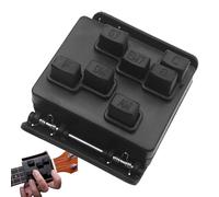 Presionador de acordes de guitarra: diseño de clip, siete configuraciones de afines, herramienta portátil ligera, silicona ABS duradera | Ideal para principiantes, aprendizaje de guitarra y sesiones