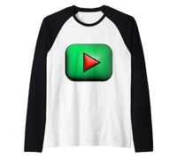 Presione el botón Reproducir Reproducción de grabación Camiseta Manga Raglan