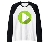 Presione el botón Reproducir Reproducción de grabación Camiseta Manga Raglan