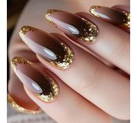 Presione en las uñas, pegamento falso del palo en acrílico artificial, diseños de arte artificial, pegamento acrílico para las mujeres, claro