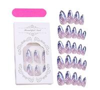 Presione las uñas de almendras, la de almendras presione las uñas | 12 tamaños de la de almendras en las uñas - Decoraciones de uñas de de rombo 24x 24x Herramienta de manicura de cobertura completa p