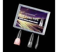 Presione Las Uñas Las Uñas Acrílicas Puntas Ataúd Largo 240pcs Cubiertas Completas Artificiales Consejos Extensión Falsos