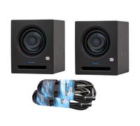 PreSonus Eris Pro 4 - Altavoces activos para monitor de estudio (1 par, con 2 cables keepdrum jack)