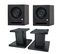 PreSonus Eris Pro 4 - Altavoces activos para monitor de estudio (1 par, con soporte keepdrum)