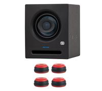 PreSonus Eris Pro 4 - Monitor de estudio activo con altavoces con pies keepdrum, color rojo