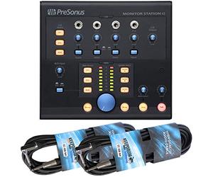 Presonus Monitor Station V2 - Controlador de auriculares y 2 cables Keedprum