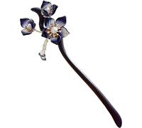 Presos para el cabello de flores con encanto colgante, palitos de cabello chino de 7 pulgadas, elegantes y exquisitos palillos para mujeres, regalos para mujeres