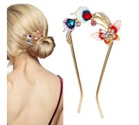 Presos Para El Cabello Nupcial - Clips Para El Cabello Para Niñas | Clips De Cabello Animal, Ropa De Cabeza De Novia Accesorios Para El Cabello | Accesorios De Tocado De Forma De U Pintada Para Actuac