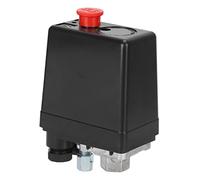 Presostato de 0,5 A 0,8 MPa para Compresor de Aire, Control Automático 240 V FB-301, Material Plástico + Aluminio, con Orificio único G1/4 Pulgadas de Diámetro de Rosca Hembra,