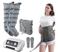 Presoterapia Máquinas para Pierna y Brazos, Botas para Piernas y Abdomen, Aparato Profesional de 6 Cámaras para Casa