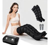 Presoterapia para Casa Abdomen y Piernas, Piernas Cansadas, 6 Cámaras | Botas de Presoterapia Profesional Completas, 0-30 Min, 0-240 Mmhg Ajustables
