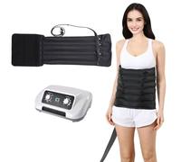 Presoterapia Pierna Presoterapia para Casa, Botas de Compresión con 6 Camarás, Masajeador de Piernas y Abdomen, 0-240 mmHg Ajustables (Brazos+Piernas+Abdomen)