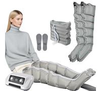 Presoterapia Piernas Y Abdomen Casa XXL, Botas Presoterapia Piernas Talla Grande, 6 Camaras Maquina Presoterapia Profesional Para Casa Masajeador Pies Drenaje Linfatico Circulación, 0-30kpa Ajustabl