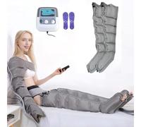 Presoterapia y drenaje linfático, botas de 6 cavidades, para mejorar la circulación, brazos, piernas, cintura, pies, tobillos, pantorrillas, máquina de masaje para aliviar el dolor, 2 brazos + 2 pier