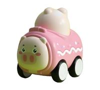 Press And Go Car Toys: coche de animales impulsado por fricción, vehículo de juguete con silbato, ligero y duradero, mini creativo divertido para niños | Hogar, guardería, sala de juegos, reg