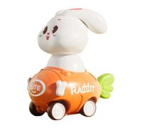 Press and Go Car Toys,coche de fricción | Los niños juegan el del vehículo del conejo | s de coche de carreras con tracción hacia atrás y empuje impulsados por fricción para niños de 3 años o más, d
