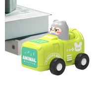 Press and Go Car - Vehículos con tracción por fricción, coches de criatura rodantes, juguetes portátiles, kit de aprendizaje compacto para habilidades motoras, juego de niños seguro | Coche retráctil