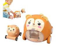Press And Go - Juguete para coche de dibujos animados de animales push and go | vehículos de juguete para niños | juguetes educativos tempranos para niños de 1 a 2 años, regalos para niños