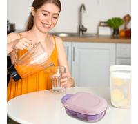 Press-Down Ice Tray - 4.72x3.35x1.77in Mold | 6-Grid Silicone Compartment Household Icê Maker | Cocktail Molds | Icê Block Maker Mold with Lid | Reusable Mould for Cocktails Wine