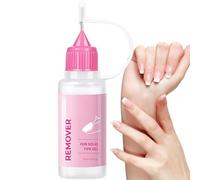 Press On Nail Glue Remover - 15ML Fast Acting Nail Tip Remover, Base Gel Dissolver, Long Lasting Adhesive, Professional Manicure Category, Clear Liquid For Home Pedicure Youth Travel