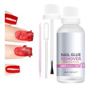 Press On Nail Glue Remover - 50ml Quick Softener, Gentle Quick-Release Nail Tip Removers, Softening Manicure Tool, Non-Damaging Nails Glue Remover | for Traveling, Party, Home, School, Girlfriend