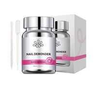 Press On Nail Glue Remover, Gentle Gel Removal Solution, 80ml Professional Formula, Safe Non Damaging Liquid, Easy Application for Beginners, Salon Use, Family, Women, Beauty