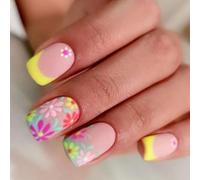 Press on Nails Fake Stick Glues on False Acrylic Artificial False for DIYS Designs Acrylic Glues on Nail for Women Clear