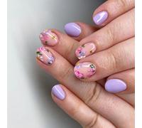 Press On Nails Fake Stick Glues On False Acrylic Artificial False For DIYS Designs On Nail Coffin Almond French Tip On Nail