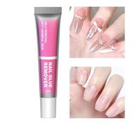 Press On Nails Remover - Press On Nails Glue Remover | Semi Solid Nail Glue | Adhesive Dissolver Solution For Nail Tips | Easy Removal Cleaner For Salon, Kit & Travel Essentials