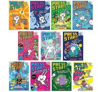 Press Start! Series 11-Book Collection Set (Vol.6 a Vol.16) - The Super Side-Quest Test!, Robo-Rrabbit Boy Go!, Super Rabbit All-Stars!, Super Rabbit Boy's Time Jump!, Super Rabbit Boy's Team-up