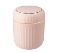 Press Top Desktop Trash Can With Lid | Small Tabletop Waste Bin, Light Luxury Mini Garbage Bin For Bedroom, Office, Living Room, Bathroom, Bedside Table Indoor Outdoor