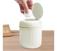 Press Top Desktop Trash Can With Lid | Small Tabletop Waste Bin, Light Luxury Mini Garbage Bin For Bedroom, Office, Living Room, Bathroom, Bedside Table Indoor Outdoor