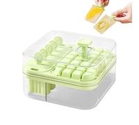 Press Type Cube & Mold - 2 In 1 Tray Storage Box | PET PP Maker With Lid For Blocks Lolly Kids Summer Drink Cooling Kitchen Tool