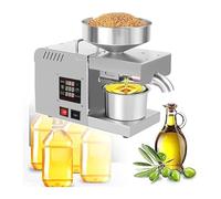 Pressa automatica per olio di acciaio inossidabile, pressa a freddo ea caldo, sistema a temperatura costante, ideale per oliva, cocco, girasole, noce, sesamo, lino e altro,220V