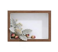 Pressed Flower Display Frame - Wooden Desktop Decor for Home Office | Glass Front Tabletop Photo Frame with Elegant Natural, Design Perfect Collectors, Study Nursery for Bedroom Living Room Nightstand
