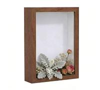 Pressed Flower Frame - Wooden Tabletop Display, DIY Plant Specimen Display Frame | 8x10 Inch Deep Wood Decor for Office Dorm Living Room Bedroom Study Nursery Nightstand Bedside Apartment Desk
