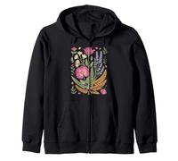 Pressed Wildflower Meadow Florist Botanical Art Sudadera con Capucha