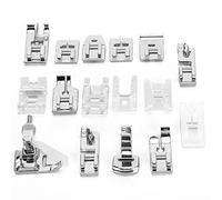 Presser Foot Set 16Pcs Multi Functional Stainless Steel Sewing Machine Accessories for Household Sewing Machines and Old Sewing Machines
