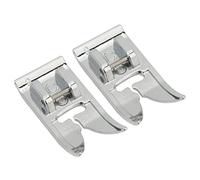 Presser Foot Set Stainless Steel Universal Sewing Machine Accessories Durable Easy Install Replacement Parts for Home Sewing Machines 2Pcs