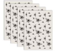 PRESSINART 4Pcs Papel De Transferencia Cerámica Diseños Transferencia Bajo Esmalte Calcomanía Patrón De Animales Salvajes Azules Hojas Deslizantes para Porcelana para Cerámica Arcilla Decoración De