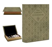 PRESSINART Caja de Almacenamiento de Libros Vintage 9.1 x 5.9 x 2 pulgada Caja de Joyería de Libro con Diseño Retro de Plantas Organizadores de Almacenamiento Decorativos para Joyas Recuerdos de Bodas
