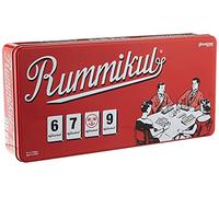 Pressman Rummikub en lata retro - El juego original de azulejos Rummy Rojo, 5 pulgadas