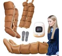 Pressotherapy Lymphatic Drainage Leg Massager with Air Compression & Heat, 5 Modes 0-50kpa Intensities 2 Heat Levels, Pressotherapy Leg Compression Boots for Home for Circulation & Pain Relief
