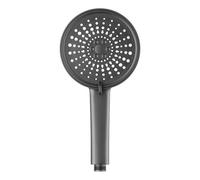 Pressure Boost Shower Head Kit, 5 modos ajustables de alta presión y ahorro de agua, juego de ducha completo con accesorios de mano (gris)