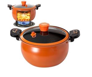 Pressure Cooker - Fast Cooking Cookware For Quick Meal Preparation, Non-Stick Durable Design With Even Heat Distribution, See-Through Lid For Monitoring, Multi-Purpose Kitchen Appliance